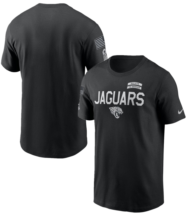 Men's Black Jacksonville Jaguars 2026 Salute to Service Sideline Dri-FIT T-Shirt